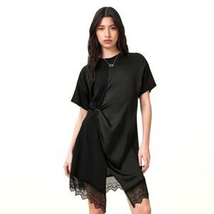 slinky jersey ruched cut-out midaxi dress in black Slinky Jersey Ruched Cut Out Mini Dress in Black - 14